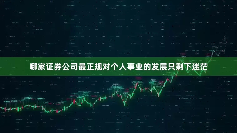 哪家证券公司最正规对个人事业的发展只剩下迷茫